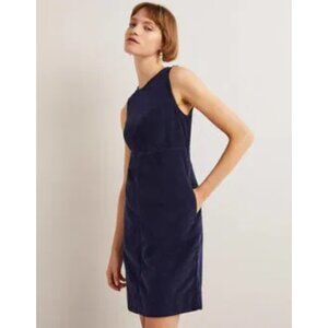 NWT Boden Navy Cord Shift Dress - 8 Long